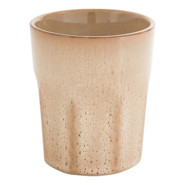 Xenos Mok facet - beige - 280 ml- Mokken