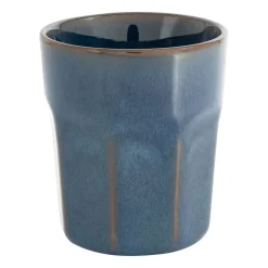 Xenos Mok facet - donkerblauw - 280 ml- Mokken