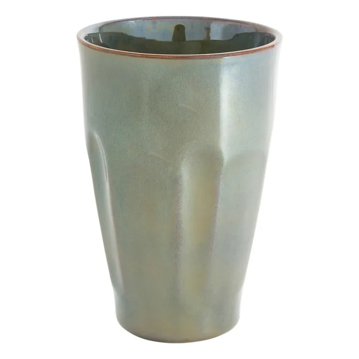 Xenos Mok facet - groen - 360 ml- Mokken