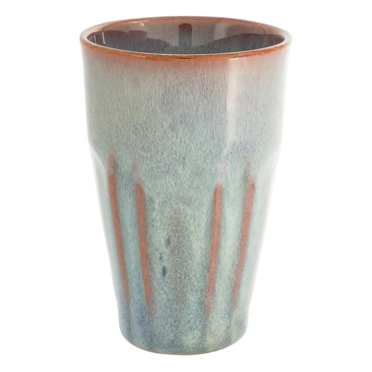 Xenos Mok facet - lichtblauw - 360 ml- Mokken