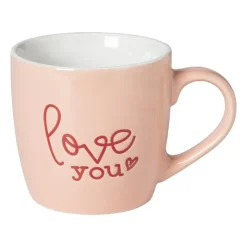 Xenos Mok love you - roze/rood - 325 ml- Mokken