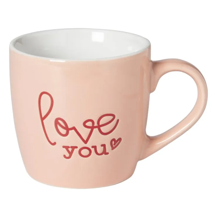 Xenos Mok love you - roze/rood - 325 ml- Mokken