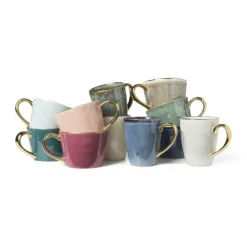 Xenos Mok met gouden oor - donkerblauw - 250 ml- Mokken|Kerstcadeaus