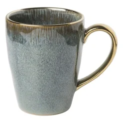 Xenos Mok met gouden oortje - groen - 250 ml- Mokken
