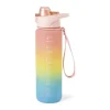 Xenos Motivatie waterfles 1 liter - regenboog- Drinkflessen|Kerstcadeaus