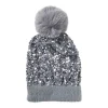 Xenos Muts glitter - grijs- Winterartikelen