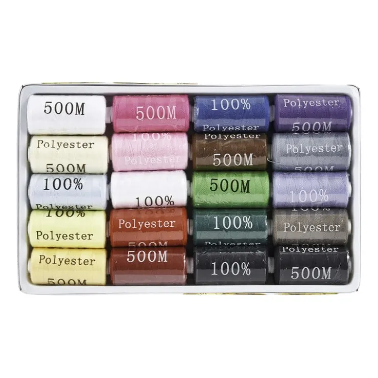 Xenos Naaigaren - set van 20 - multikleur- Garen