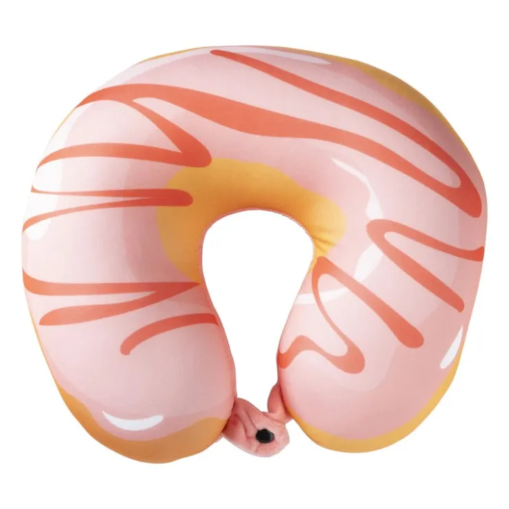 Xenos Nekkussen donut - roze- Reiskussens