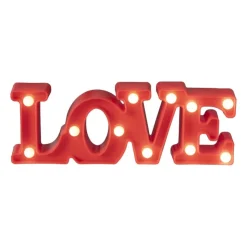 Xenos Neon LED lamp LOVE - rood - 30x10 cm- Led Lampen