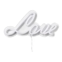 Xenos Neon LED lamp love - roze - 30x15 cm- Kerstcadeaus|Led Lampen