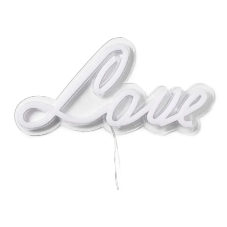 Xenos Neon LED lamp love - roze - 30x15 cm- Kerstcadeaus|Led Lampen
