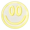 Xenos Neon LED lamp smiley - geel - ø33x2 cm- Kerstcadeaus|Led Lampen