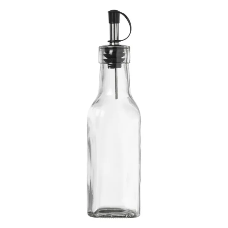 Xenos Olie/azijnfles - glas - 180 ml- Voorraadpotten|Beugelflessen