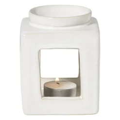 Xenos Oliebrander reactive glaze - beige - 11x9x9 cm- Oliebranders