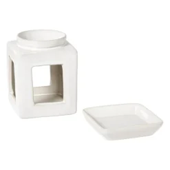Xenos Oliebrander reactive glaze - beige - 11x9x9 cm- Oliebranders