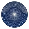 Xenos Ontbijtbord blue print - diamonds - ⌀21 cm- Borden