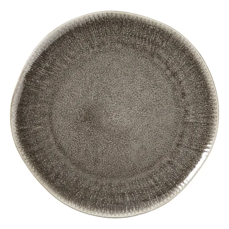 Xenos Ontbijtbord fuji - bruin - ø21x2.1 cm- Borden