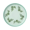 Xenos Ontbijtbord jolie - groen - ø21x2.1 cm- Borden|Kerstservies