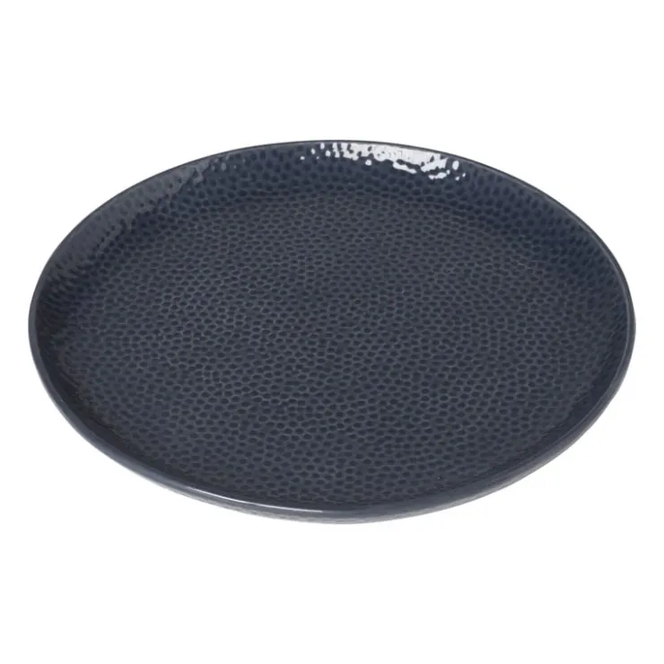Xenos Ontbijtbord Liv - donkerblauw - ø21 cm- Borden