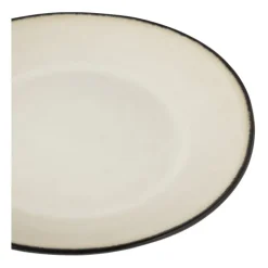 Xenos Ontbijtbord Roots - beige - ø22x2.5 cm- Borden