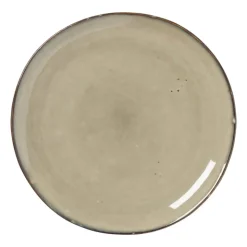Xenos Ontbijtbord Toscane - beige - ø20.5 cm- Borden
