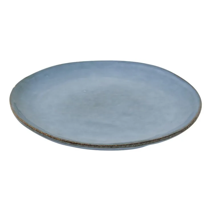 Xenos Ontbijtbord Toscane - lichtblauw - ø20.5 cm- Borden