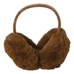 Xenos Oorwarmer fluffy - beige - 18x21x13 cm- Winterartikelen