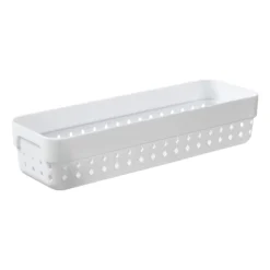 Xenos Opbergbak - M - wit - 7.8x23.8x5cm- Opbergbakken