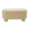 Xenos Opbergbank teddy dodo - beige - 43x100x42 cm- Bankjes