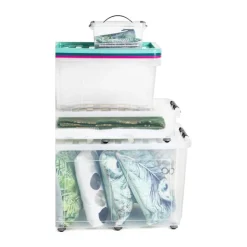 Xenos Opbergbox met wieltjes - 150 liter - 76x48.5x50 cm- Opbergboxen