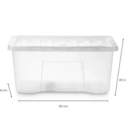 Xenos Opbergbox Quasar - set van 3 - 50 liter- Opbergboxen