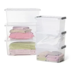 Xenos Opbergbox Quasar - set van 3 - 50 liter- Opbergboxen