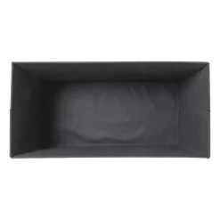 Xenos Opbergbox teddy rib rechthoekig - wit - 38x76x38 cm- Opbergboxen
