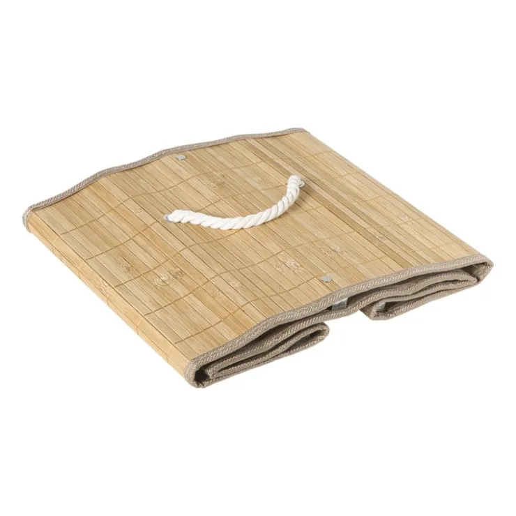 Xenos Opbergmand vierkant hoog - bamboe - 30x30x30 cm- Opbergboxen|Manden