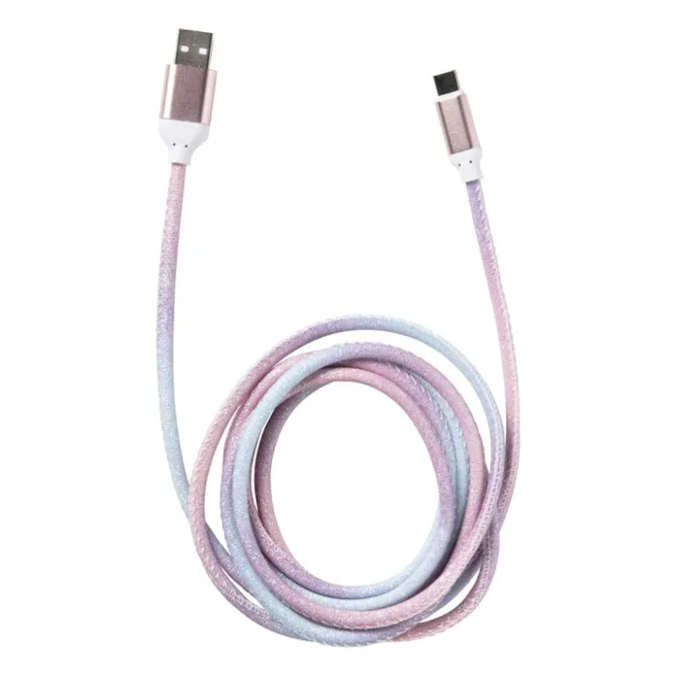 Xenos Oplaadkabel USB naar USB-C - 2 meter - regenboog- Opladers
