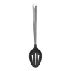 Xenos Opscheplepel met sleuf London - zilverkleurig - 32.5 cm- Keukengerei