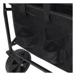 Xenos Opvouwbare bolderkar - zwart - 103x54x108 cm- Festivals