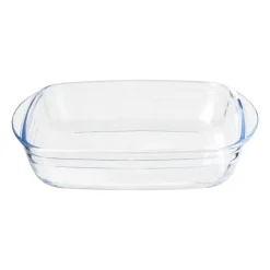 Xenos Ovenschaal 1.7 liter - glas - 5x28x20 cm- Ovenschalen