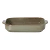 Xenos Ovenschaal Toscane L - groen - 6.5x33x21 cm- Ovenschalen|Kerstservies