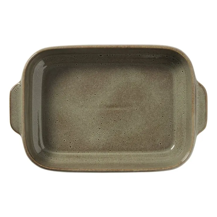 Xenos Ovenschaal Toscane L - groen - 6.5x33x21 cm- Ovenschalen|Kerstservies