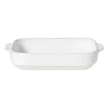 Xenos Ovenschaal Toscane L - wit - 6.5x33x21 cm- Ovenschalen
