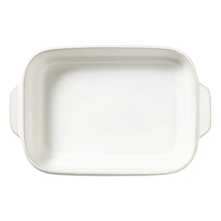 Xenos Ovenschaal Toscane L - wit - 6.5x33x21 cm- Ovenschalen