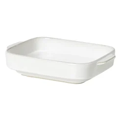 Xenos Ovenschaal Toscane S - wit - 5x22x15 cm- Ovenschalen