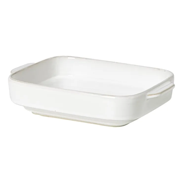 Xenos Ovenschaal Toscane S - wit - 5x22x15 cm- Ovenschalen
