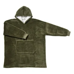 Xenos Oversized hoodie - groen - one size- Winterartikelen|Kerstcadeaus