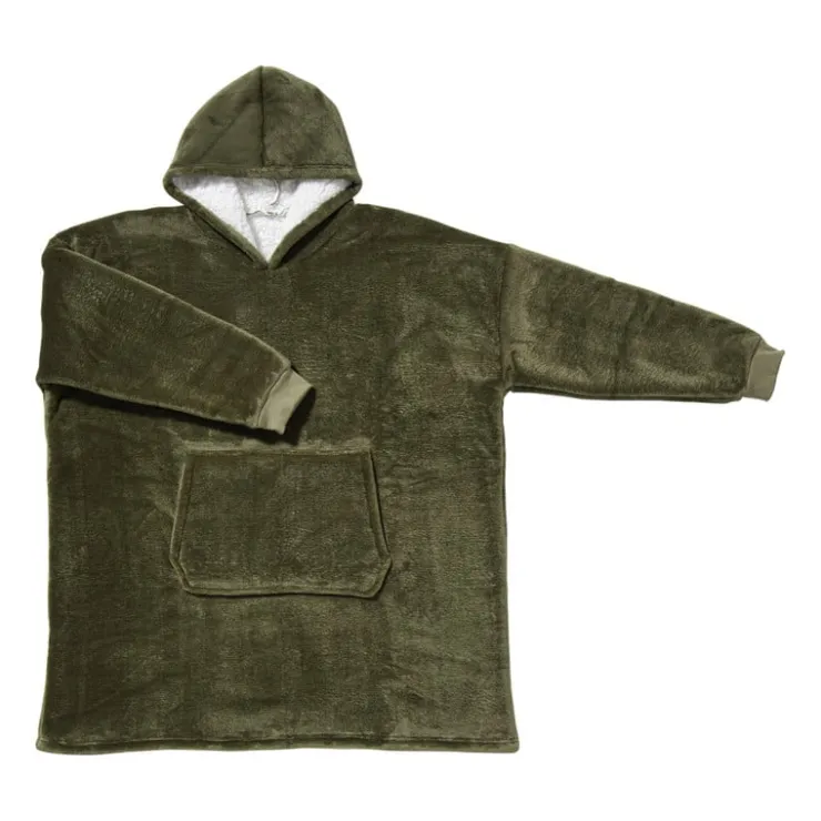 Xenos Oversized hoodie - groen - one size- Winterartikelen|Kerstcadeaus