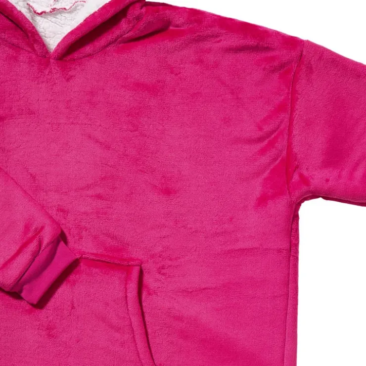 Xenos Oversized hoodie - roze - one size- Winterartikelen