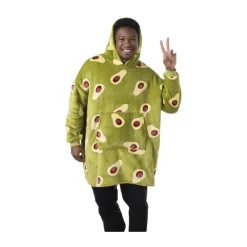 Xenos Oversized hoodie avocado - one size - polyester- Winterartikelen
