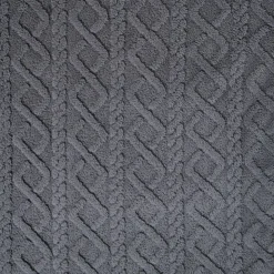 Xenos Oversized hoodie jacquard - grijs - one size- Winterartikelen