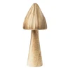Xenos Paddenstoel - hout - ø7x20 cm- Decoratieve Beelden